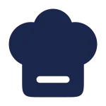 Chef Hat Minimalistic SVG Icon